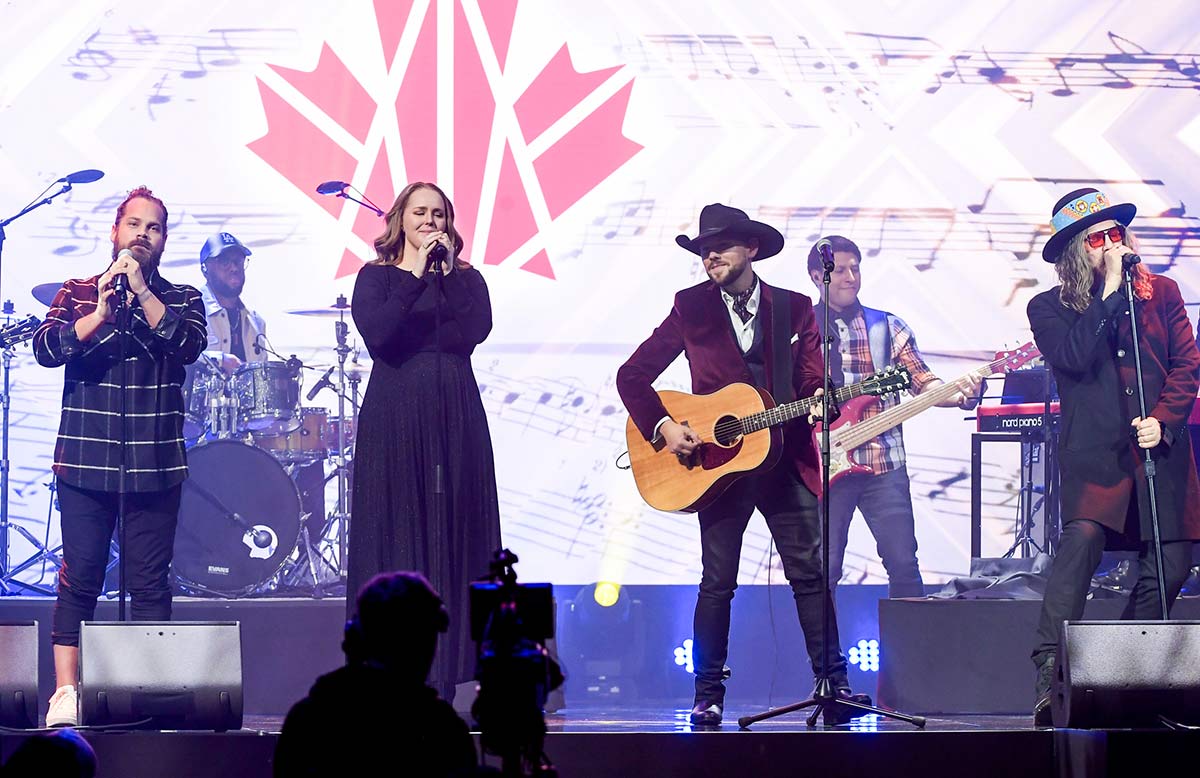 Theo Tams, Jessica Mitchell, Brett Kissel and Tom Wilson.